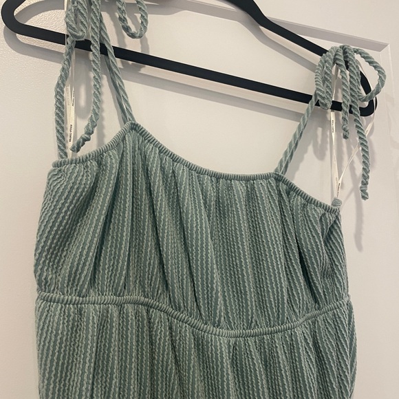 Ribbed Corduroy jumpsuit aqua - Picture 2 of 4